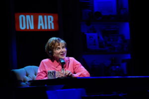 Tovah Feldshuh as the on-air personality of "Dr. Ruth." (Photo by Carol Rosegg)