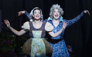 Rachel Looney, left, and Maria Hefte as her fairy godmother. (Photo by John Barrois)
