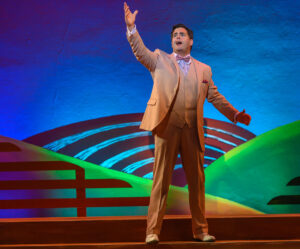 Ryan Reilly as Professor Harold Hill in "The Music Man." (Photo by Michael Palumbo)