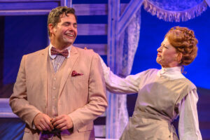 Ryan Reilly, left, and Elizabeth Argus as Mrs. Paroo in "The Music Man." (Photo by Michael Palumbo)