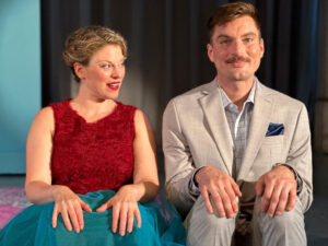 Rose (Rebecca Gibel) and Tom (Leicester Landon) in "Miss Rose: A Cabaret Play." 