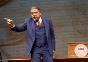 Lester Purry is "Thurgood." (Photo courtesy Cleveland Play House)