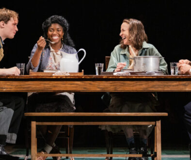 L-R Ben Biggers, Sharaé Moultrie, Jennifer Blood and John Schiappa in the GIRL FROM THE NORTH COUNTRY North American Tour (photo by Evan Zimmerman for MurphyMade)